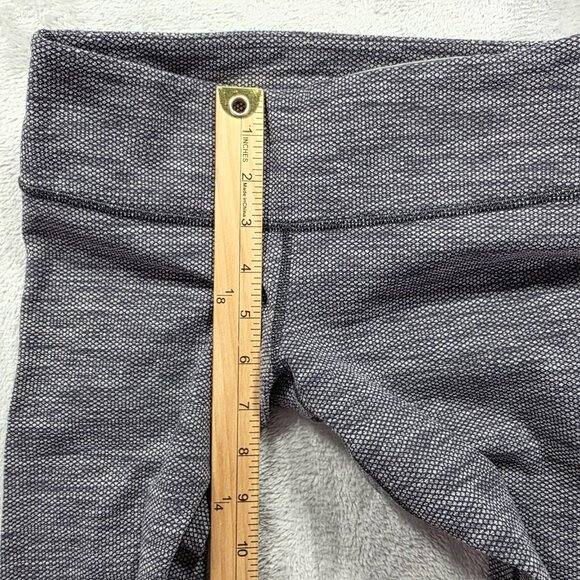 Lululemon Pants Womens 2 Gray Heathered Yoga Leggings Stretch Full Length Gym - Picture 7 of 8